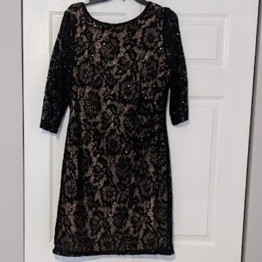 Womens Scarlett Formal dining Black Lace dress size 14